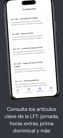 Horas Extras: Calculadora LFT Screenshot 6 of 8
