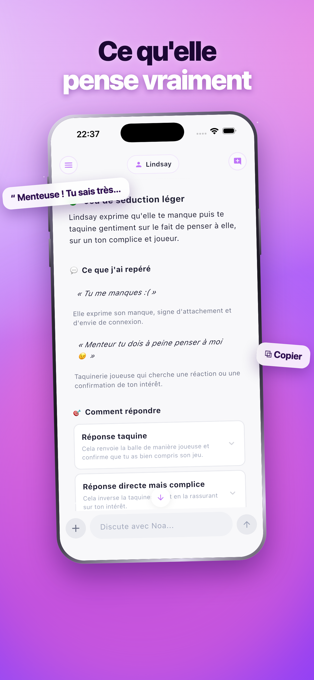 Noa: Analyses Messages screenshot 4