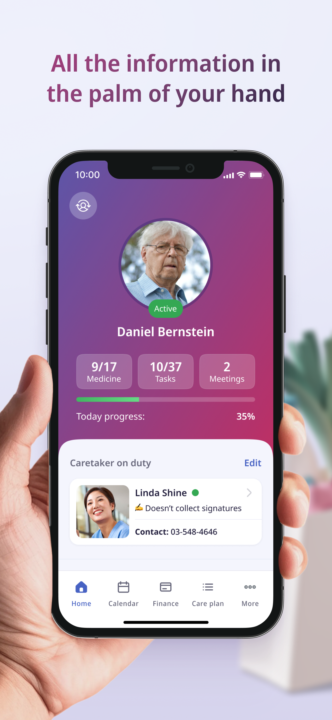 MyFamily - ניהול הטיפול בבית