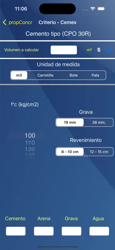 Proporcionamiento concreto screenshot 2 of 7