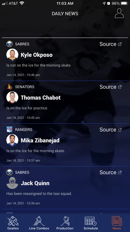 Left Wing Lock Fantasy Hockey screenshot 6 of 6
