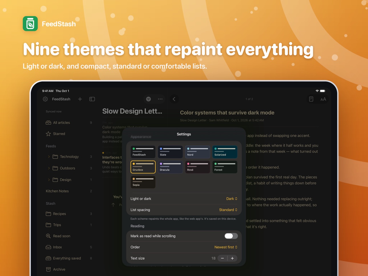 Screenshot 12 of FeedStash: RSS & Read Later