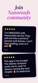 Romance stories - NanoReads screenshot