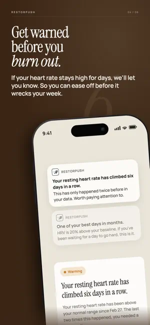 Workout Recovery: RestOrPush screenshot 4