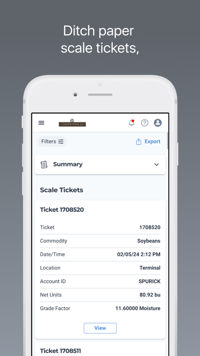 Cornerstone Ag, LLC Screenshot