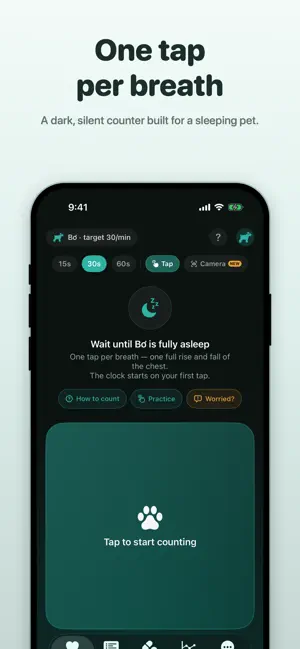 PawBeat: Pet Breathing Rate screenshot 1