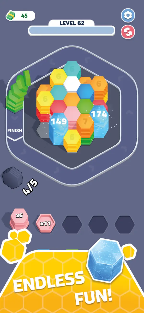 #5. Hexa Path! (iOS) di: FURTLE GAME OYUN ANIMASYON YAZILIM VE BILISIM TEKNOLOJILERI TICARET ANONIM SIRKETI