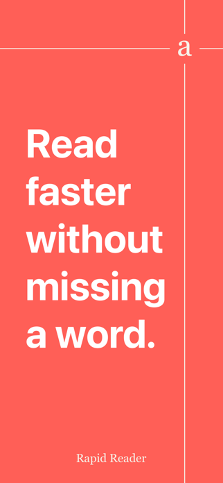 Rapid Reader: Word by Word Screenshot 1 of 7