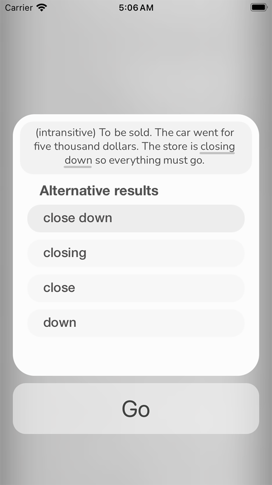 #3. In Depth: English Dictionary (iOS) By: Niiaz Khasanov