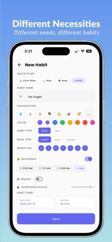 Habit Tracker - TaskBit Screenshot 3 of 5