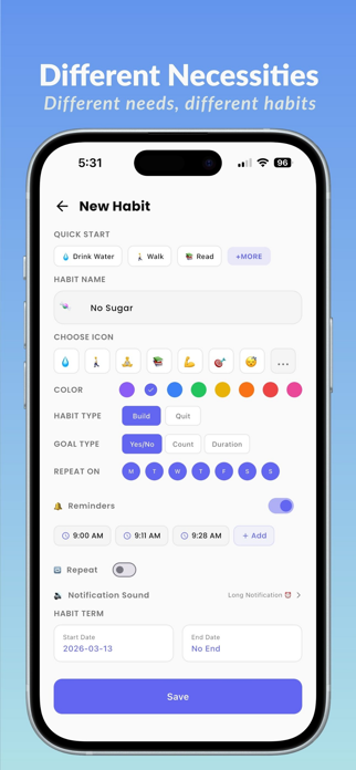 Habit Tracker - TaskBit Screenshot 3 of 5