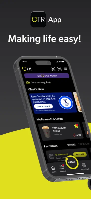 OTR App - Coffee & Fuel Deals screenshot 1 of 7
