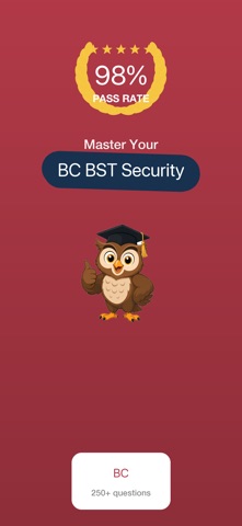 BC BST Security Exam Prep iPhone screenshot