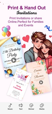 Video Invitation Maker Studio screenshot