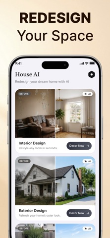 Home Decor AI Interior Design iPhone screenshot