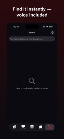 TELOS IPTV Player iPhone screenshot