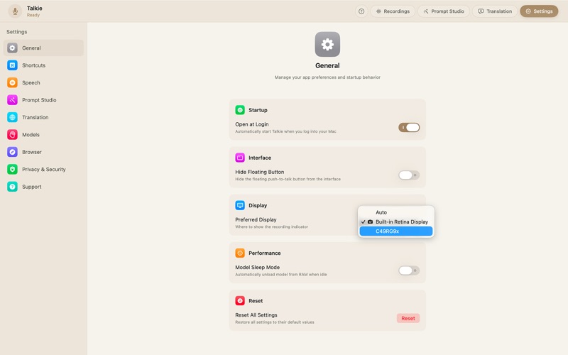 App screenshot