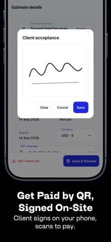 Invoice Maker ▸ Estimate Maker iPhone screenshot