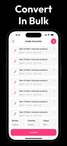 Audio Converter・MP3 Converter iPhone screenshot