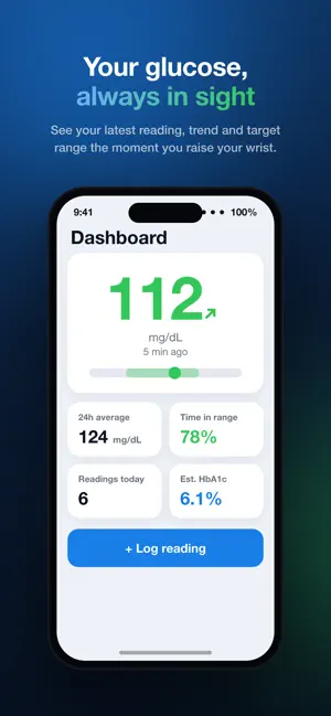 GlucoWrist - Glucose Tracker screenshot 1