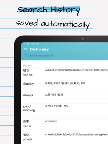Chinese English Dictionary Pro iPad screenshot