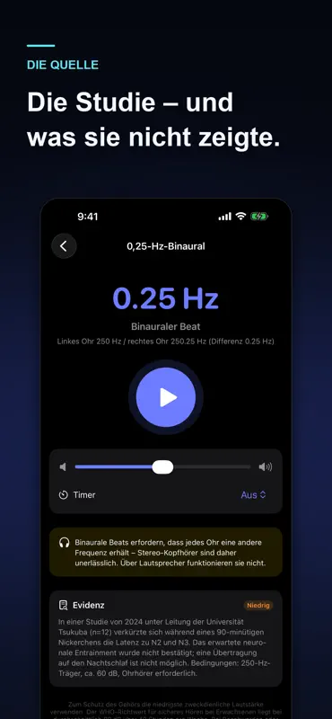 HzLab: Solfeggio & Rauschen screenshot 6 of 6