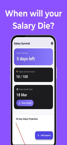 Salary Survival Tracker Screenshot 1 of 5