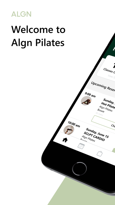 Screenshot 1 of ALGN Pilates App