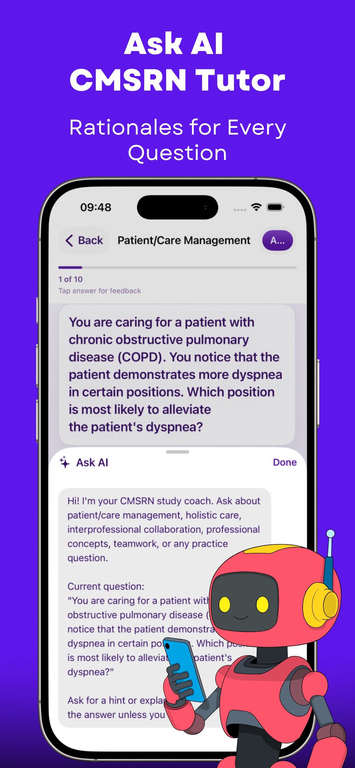 Screenshot 7 of CMSRN Practice Test Prep 2026