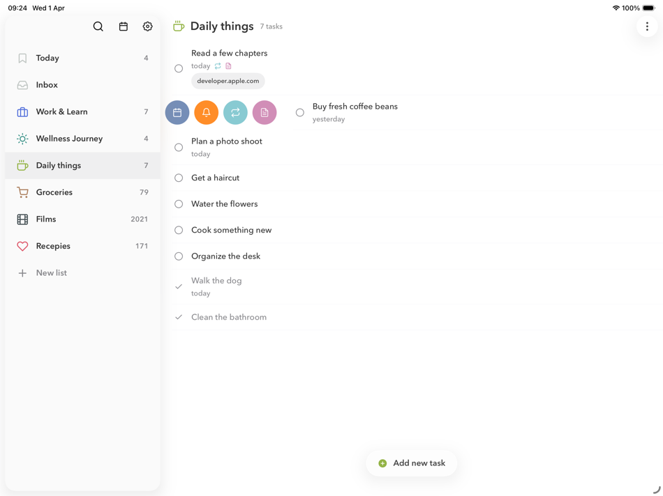 #3. Mindlist — To Do List & Tasks (iOS) di: Nova Ocean