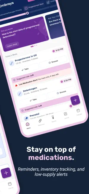 Embraya: IVF Tracker screenshot 2