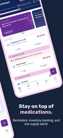 Embraya: IVF Tracker screenshot
