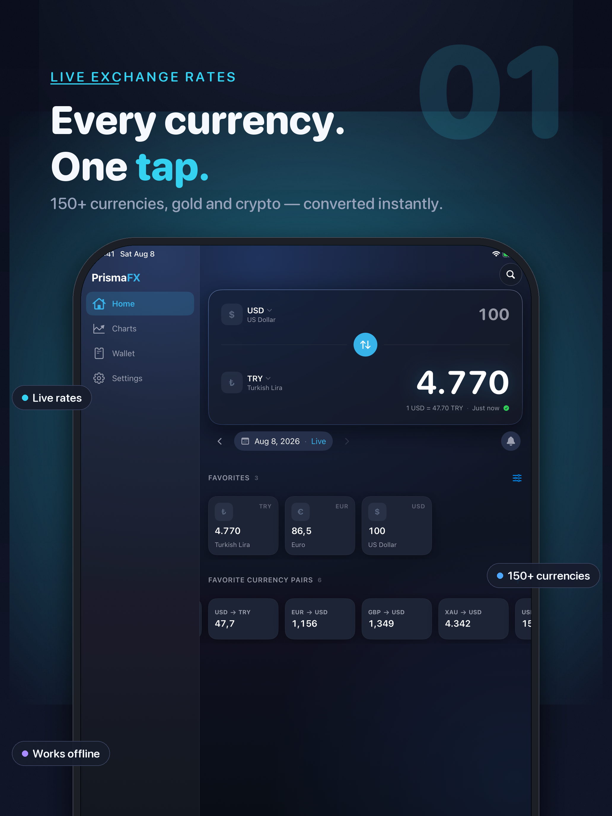PrismaFX - Currency Converter screenshot 6