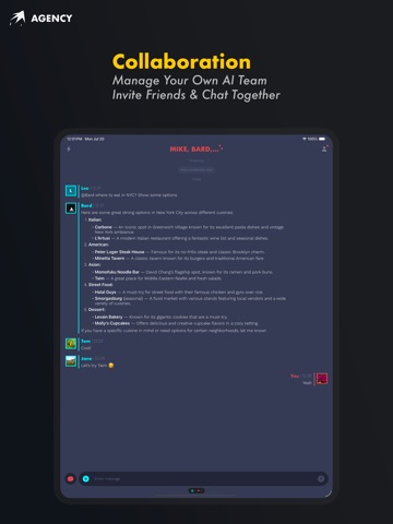 Bard Agency iPad screenshot