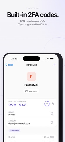 2Pass: Password Authenticator Screenshot 2 of 4