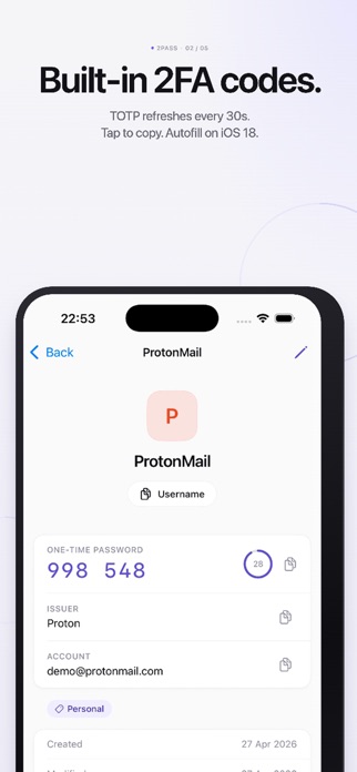 Password Vault & Authenticator Screenshot 2 of 4