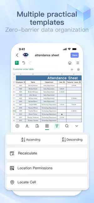 XLSX Spreadsheet-Sheets Editor screenshot 4