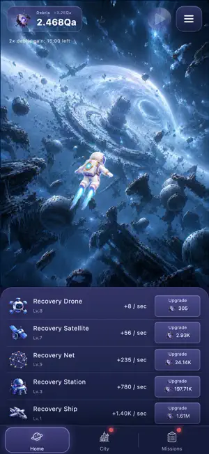 Debris Clicker: Idle City screenshot 2