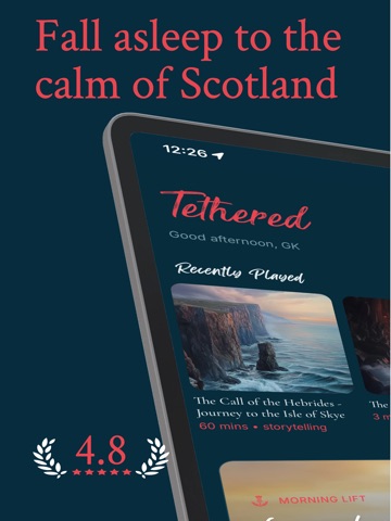 Tethered: Better Sleep Stories iPad screenshot