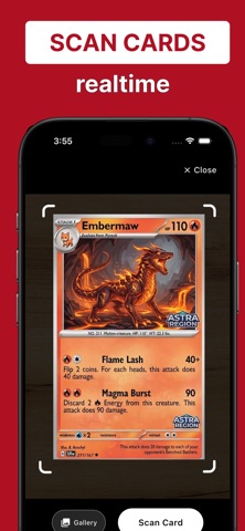 TCG Card Scanner Pokemon iPhone screenshot