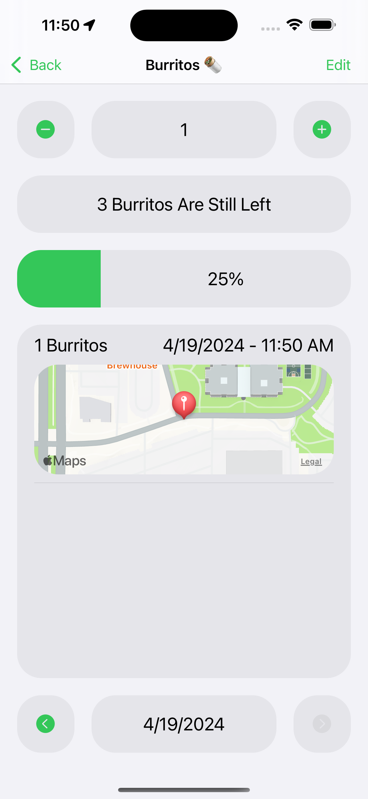 Simple Daily Water Tracker