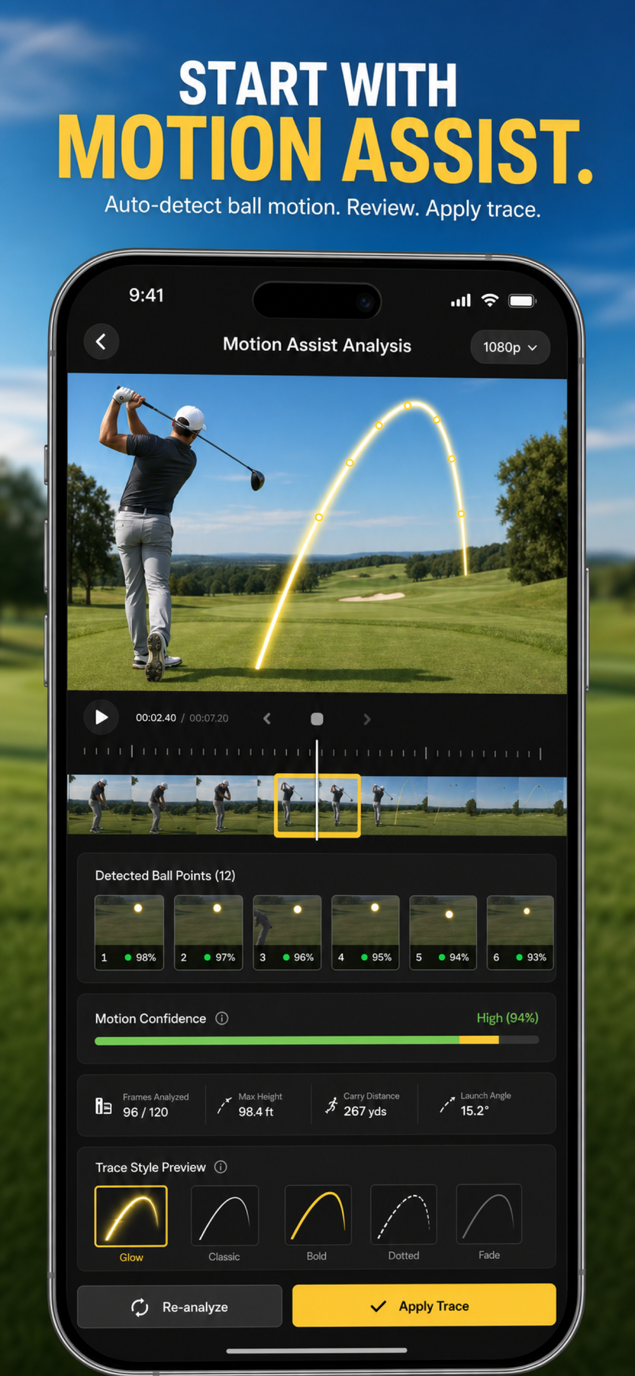 Golf Swing Tracer: Ball Flight screenshot 2