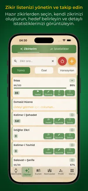 Zikirmatik PRO: Kuran & Namaz screenshot 2