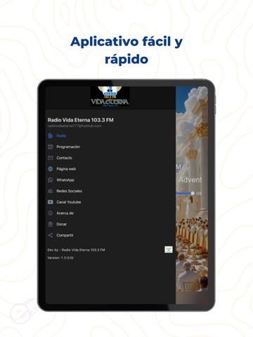 Radio Vida Eterna 103.3FM iPad screenshot