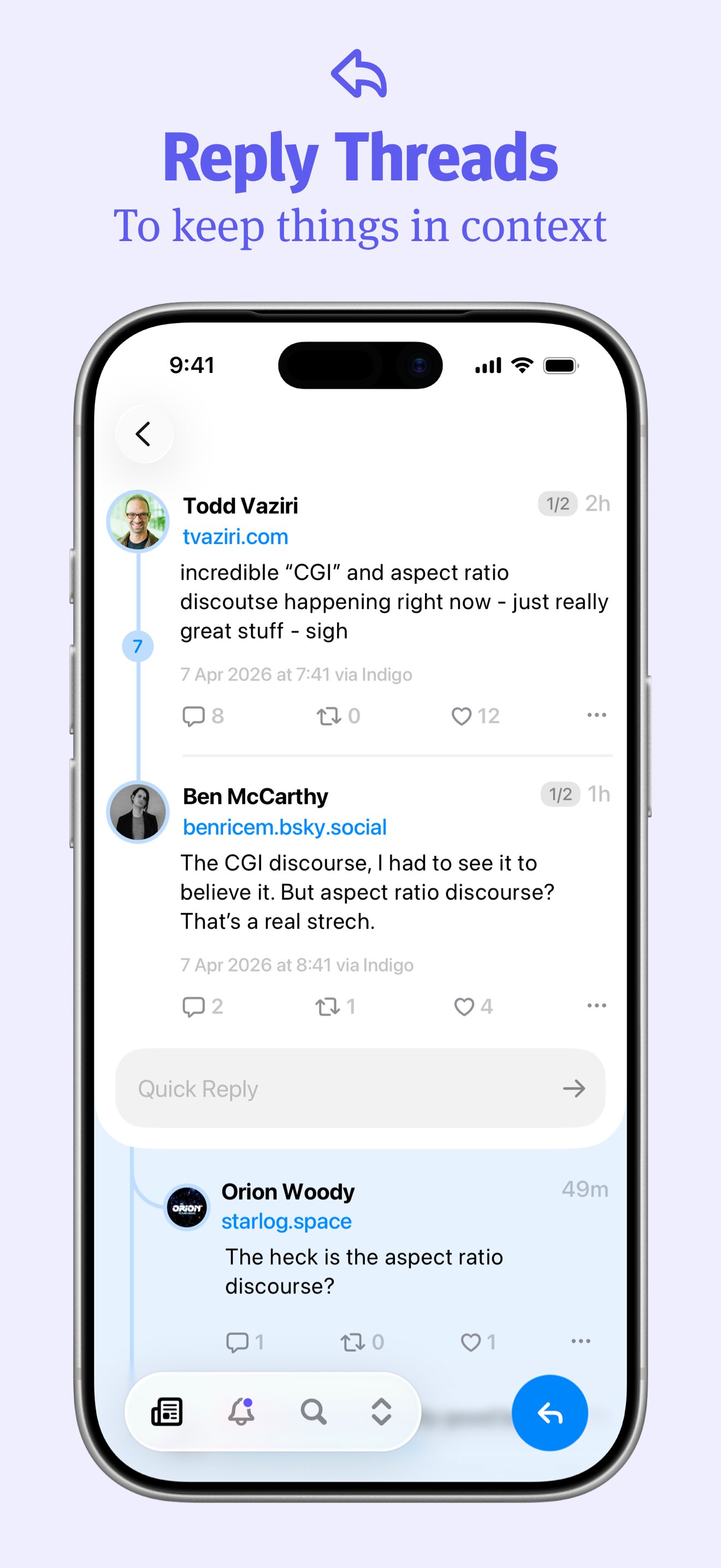 Indigo for Bluesky & Mastodon screenshot 7