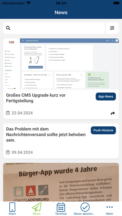 Appack - App Entwicklung Screenshot