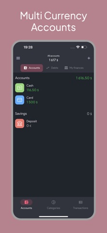 2Wallet: Money,Expenses,Budget iPhone screenshot