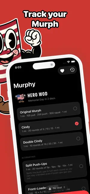 Murphy: Murph Challenge Timer screenshot 1