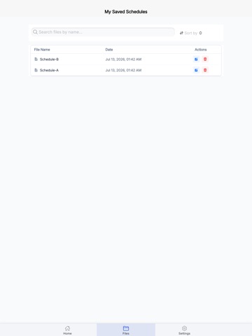 Employee Schedule Pro iPad screenshot