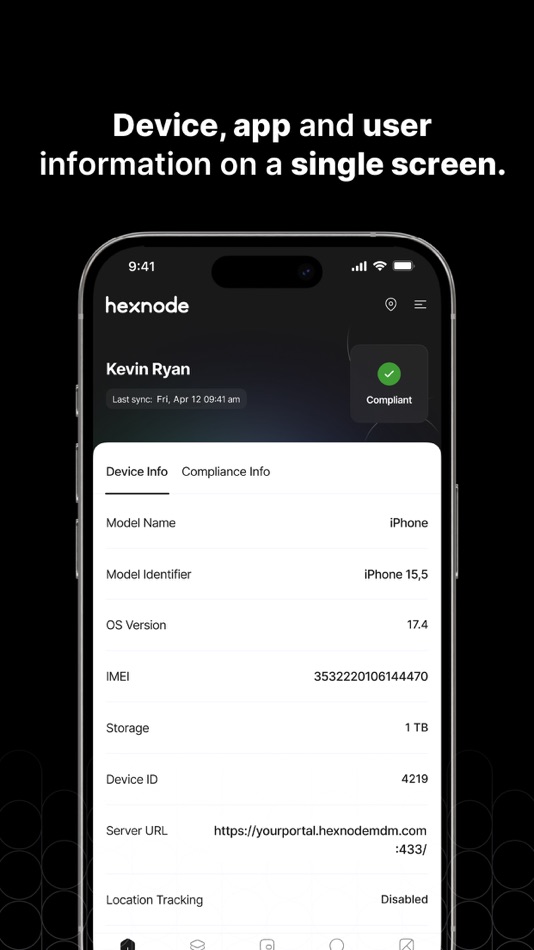 #1. Hexnode UEM (iOS) بواسطة: Mitsogo Inc